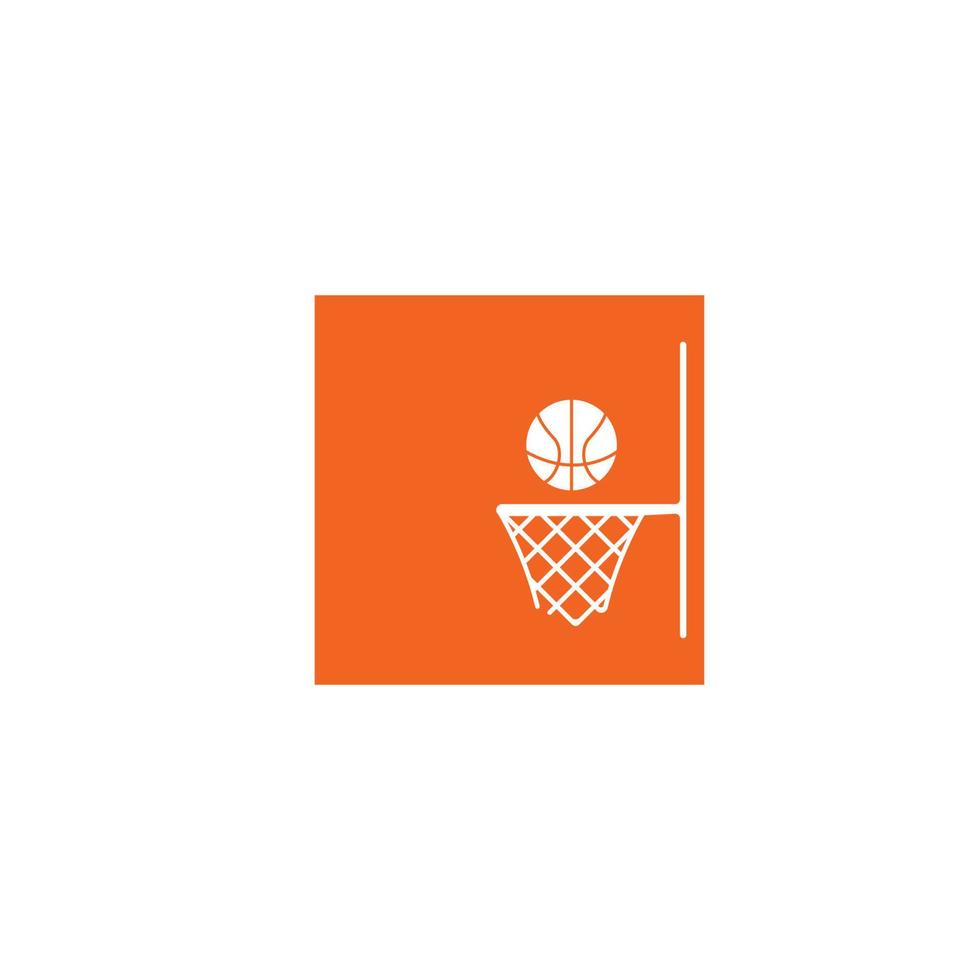 basketbal logo vector illustratie sjabloonontwerp