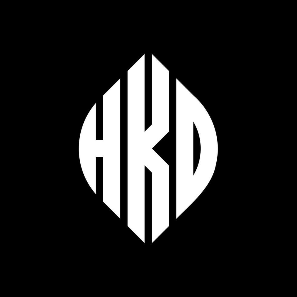 hko cirkel letter logo ontwerp met cirkel en ellipsvorm. hko ellipsletters met typografische stijl. de drie initialen vormen een cirkellogo. hko cirkel embleem abstracte monogram brief mark vector. vector