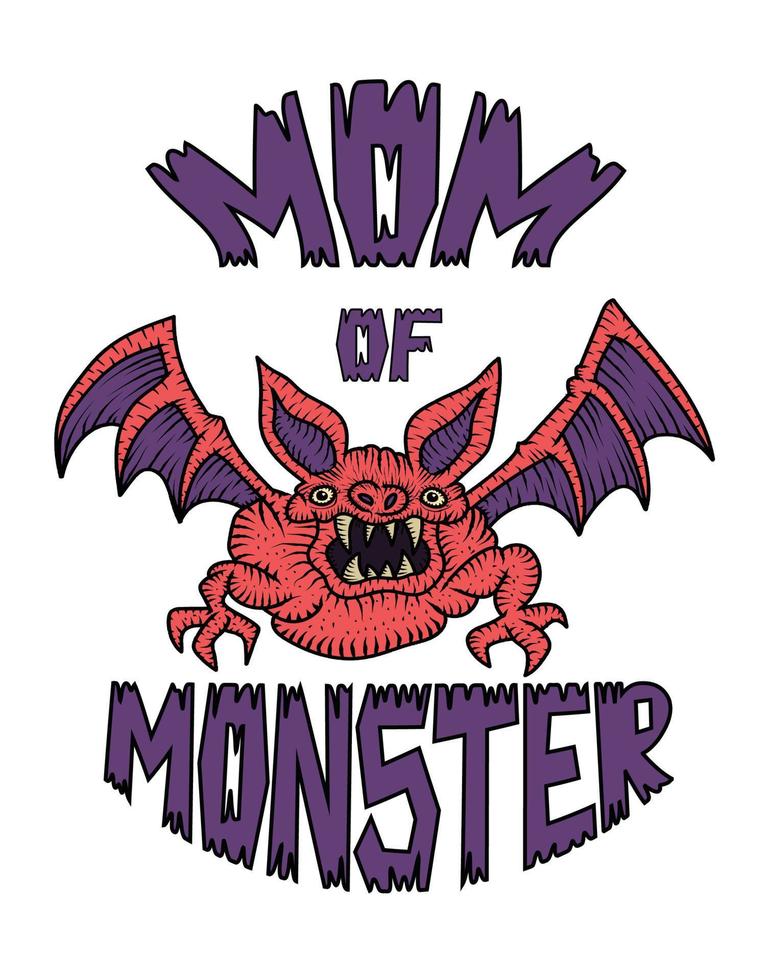 moeder van monster vector