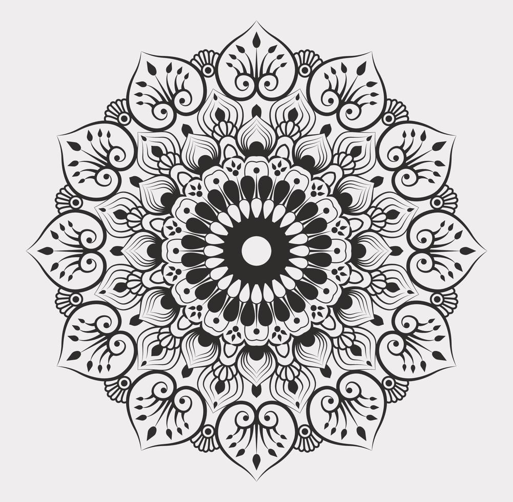 vector indisch mandala-ontwerp