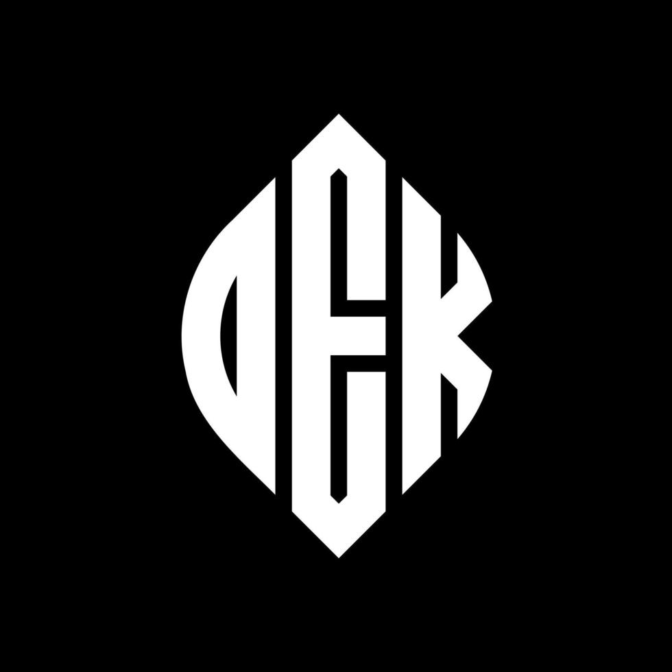 dek cirkel letter logo ontwerp met cirkel en ellipsvorm. dek ellipsletters met typografische stijl. de drie initialen vormen een cirkellogo. dek cirkel embleem abstracte monogram brief mark vector. vector