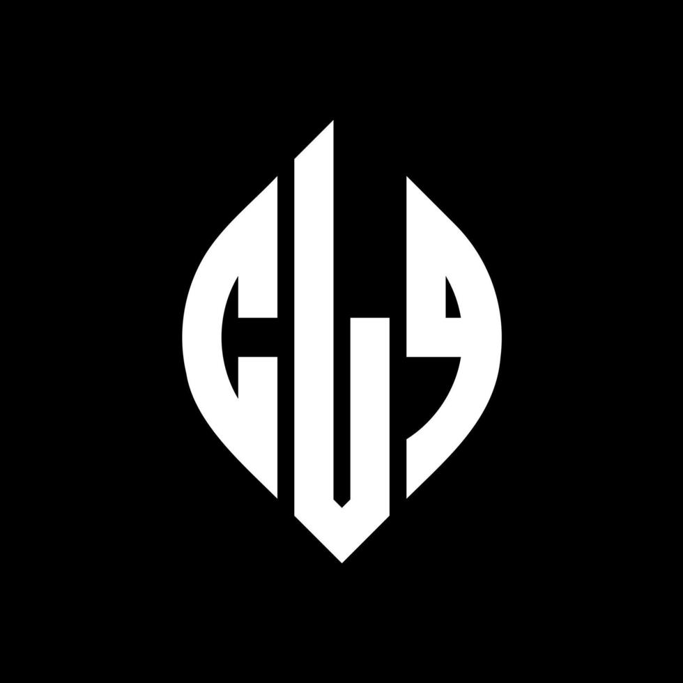 clq cirkel letter logo-ontwerp met cirkel en ellipsvorm. clq ellipsletters met typografische stijl. de drie initialen vormen een cirkellogo. clq cirkel embleem abstracte monogram brief mark vector. vector