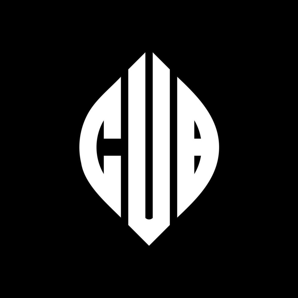 welp cirkel letter logo ontwerp met cirkel en ellipsvorm. cub ellips letters met typografische stijl. de drie initialen vormen een cirkellogo. welp cirkel embleem abstracte monogram brief mark vector. vector