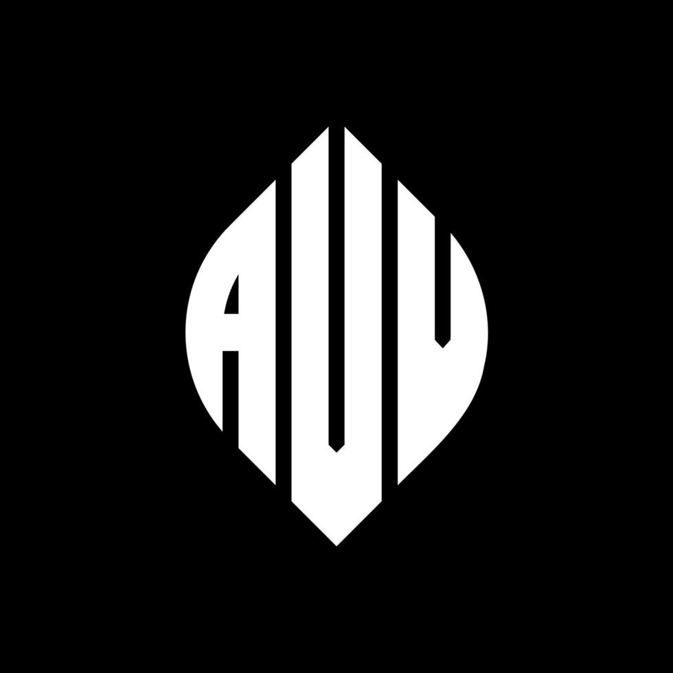 avv cirkel letter logo ontwerp met cirkel en ellipsvorm. avv ellipsletters met typografische stijl. de drie initialen vormen een cirkellogo. avv cirkel embleem abstracte monogram brief mark vector. vector