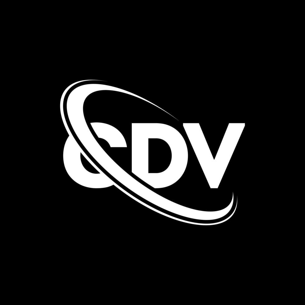 cdv-logo. cdv brief. cdv brief logo ontwerp. initialen cdv logo gekoppeld aan cirkel en hoofdletter monogram logo. cdv typografie voor technologie, zaken en onroerend goed merk. vector