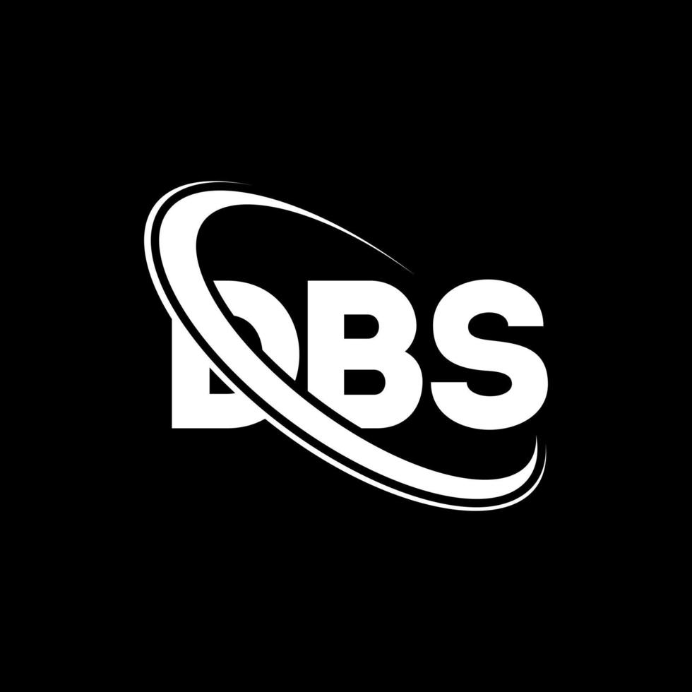 dbs-logo. dbs brief. dbs brief logo ontwerp. initialen dbs-logo gekoppeld aan cirkel en monogram-logo in hoofdletters. dbs typografie voor technologie, zaken en onroerend goed merk. vector