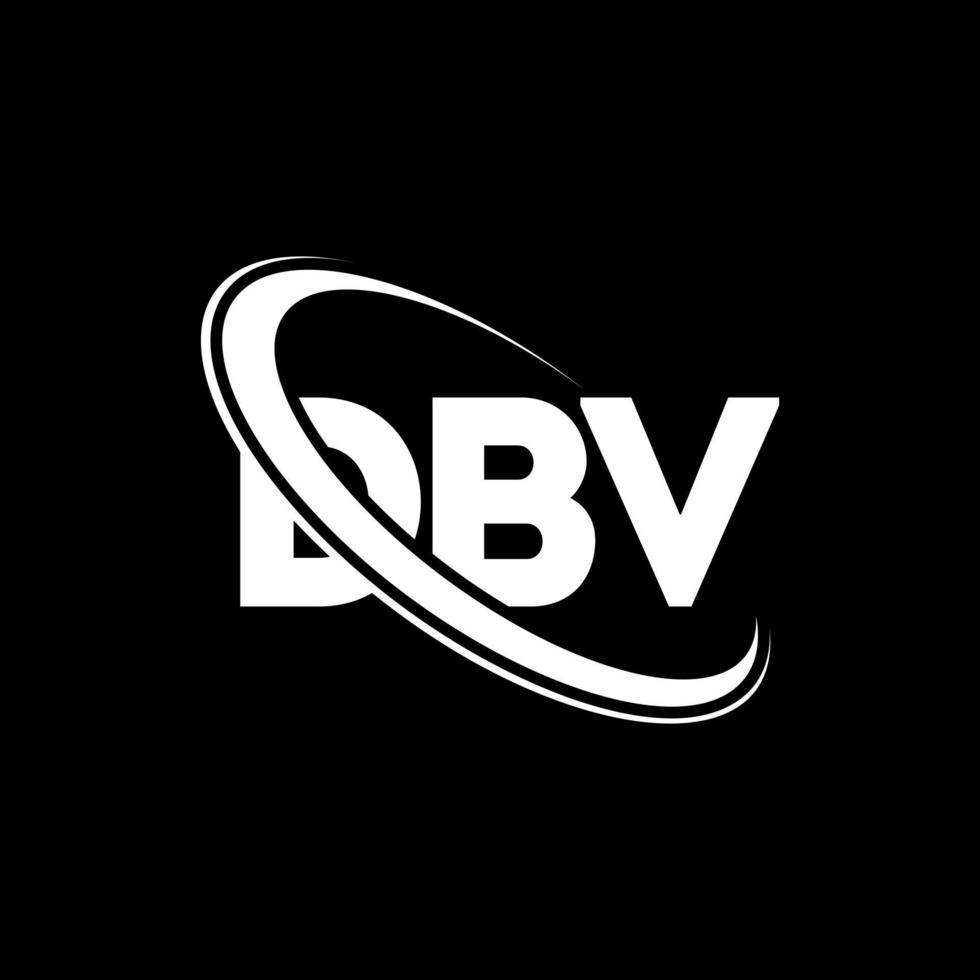 dbv-logo. db brief. dbv brief logo ontwerp. initialen dbv logo gekoppeld aan cirkel en monogram logo in hoofdletters. dbv typografie voor technologie, business en onroerend goed merk. vector