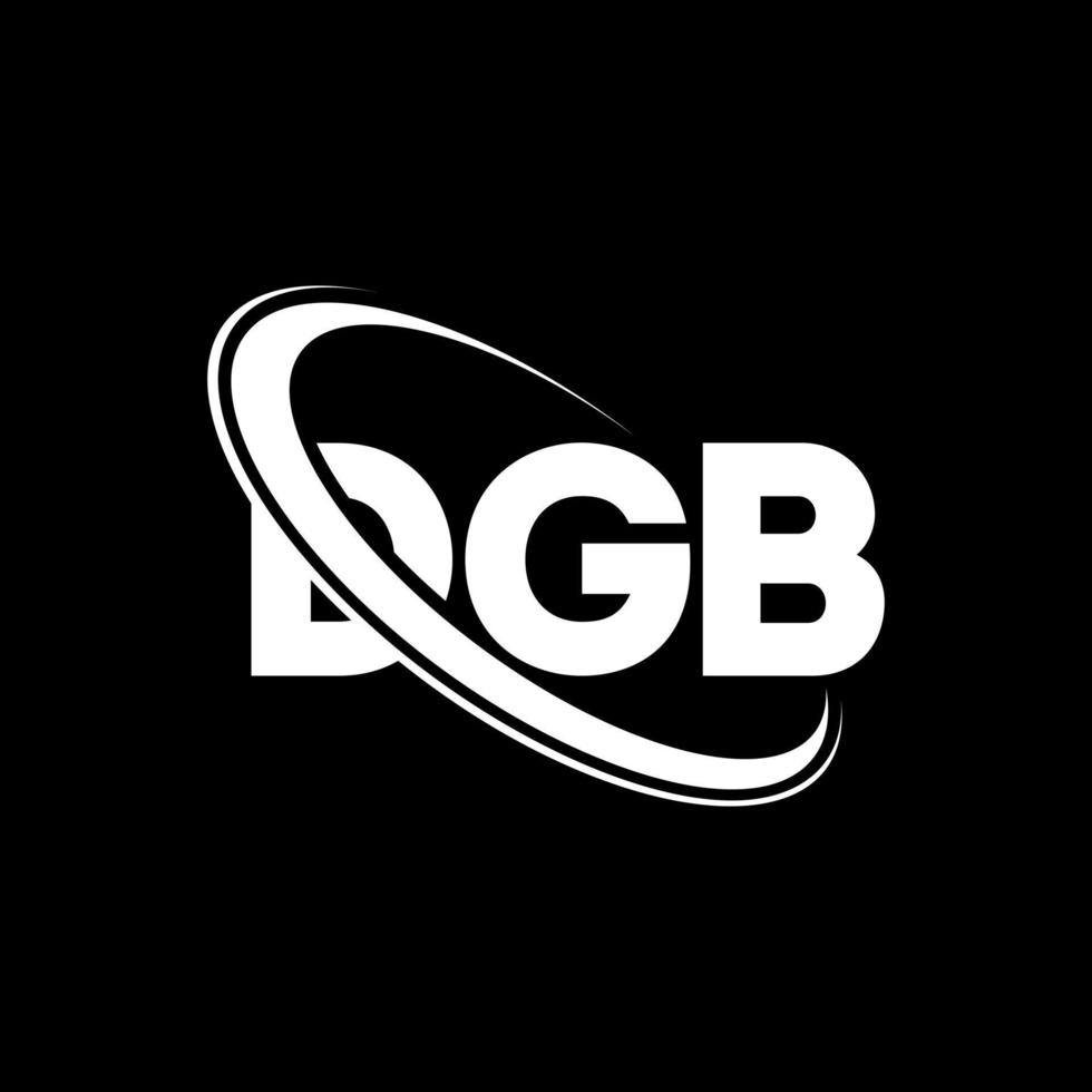 dgb-logo. dgb brief. dgb brief logo ontwerp. initialen dgb-logo gekoppeld aan cirkel en monogram-logo in hoofdletters. dgb-typografie voor technologie, zaken en onroerend goed merk. vector