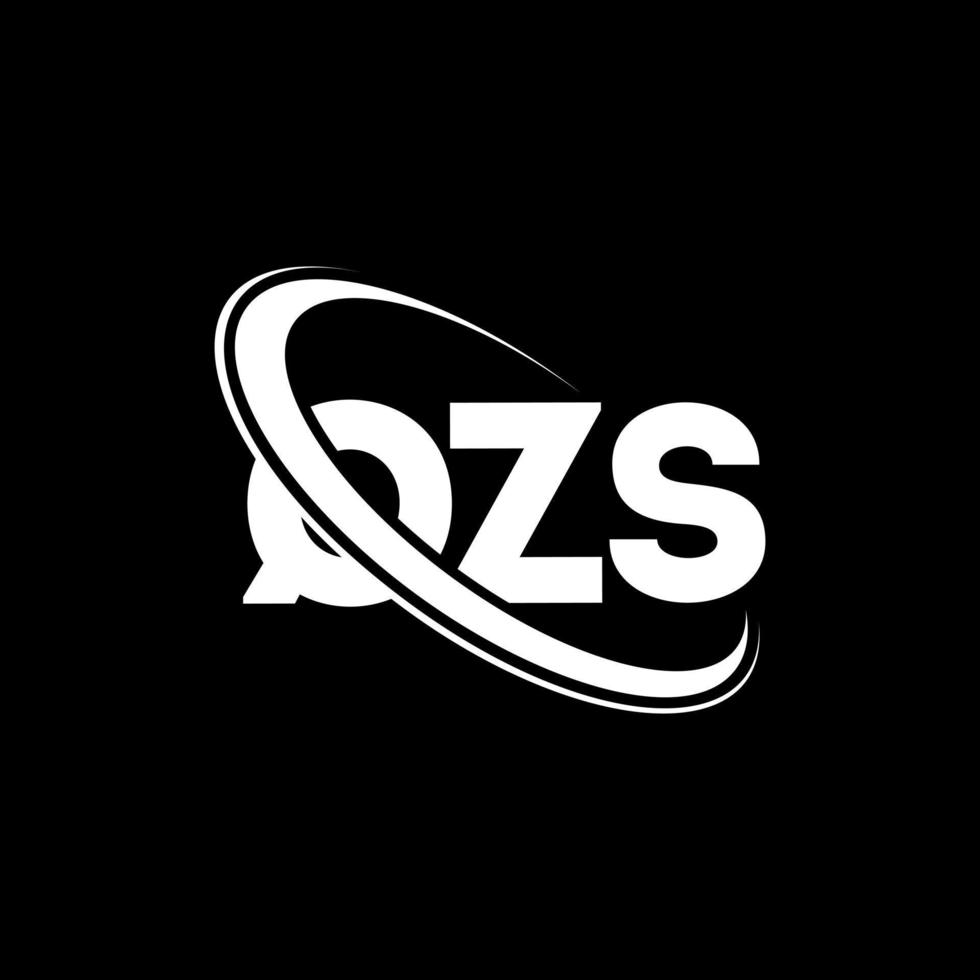 qzs-logo. qz brief. qzs brief logo ontwerp. initialen qzs-logo gekoppeld aan cirkel en monogram-logo in hoofdletters. qzs typografie voor technologie, zaken en onroerend goed merk. vector