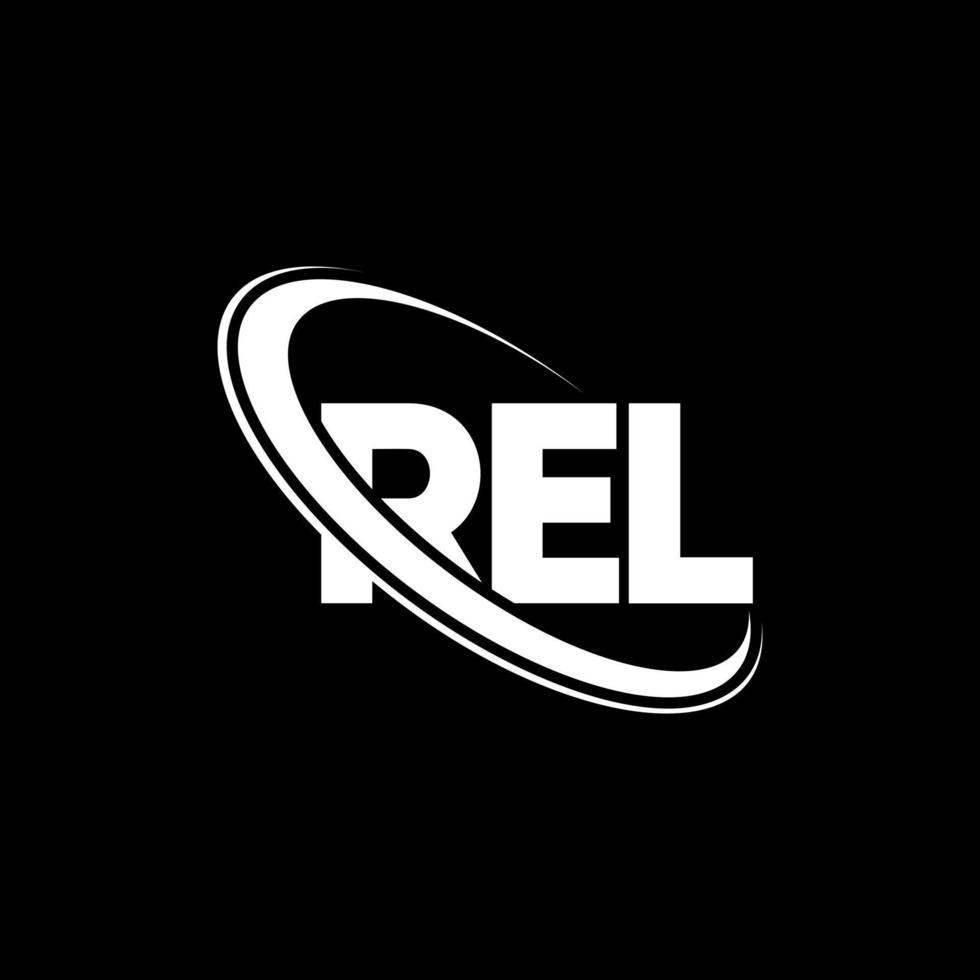 rel-logo. rel brief. rel brief logo ontwerp. initialen rel logo gekoppeld aan cirkel en hoofdletter monogram logo. rel typografie voor technologie, business en onroerend goed merk. vector