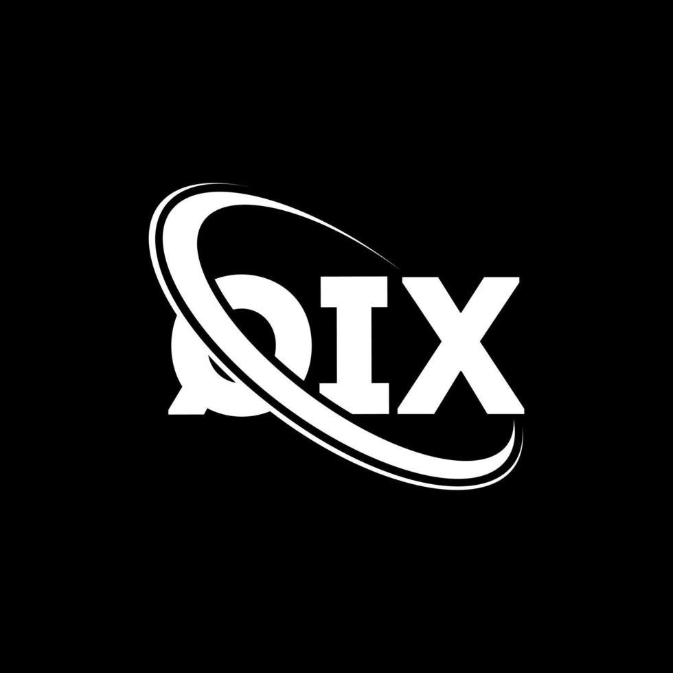 qix-logo. qix brief. qix brief logo ontwerp. initialen qix logo gekoppeld aan cirkel en hoofdletter monogram logo. qix typografie voor technologie, zaken en onroerend goed merk. vector