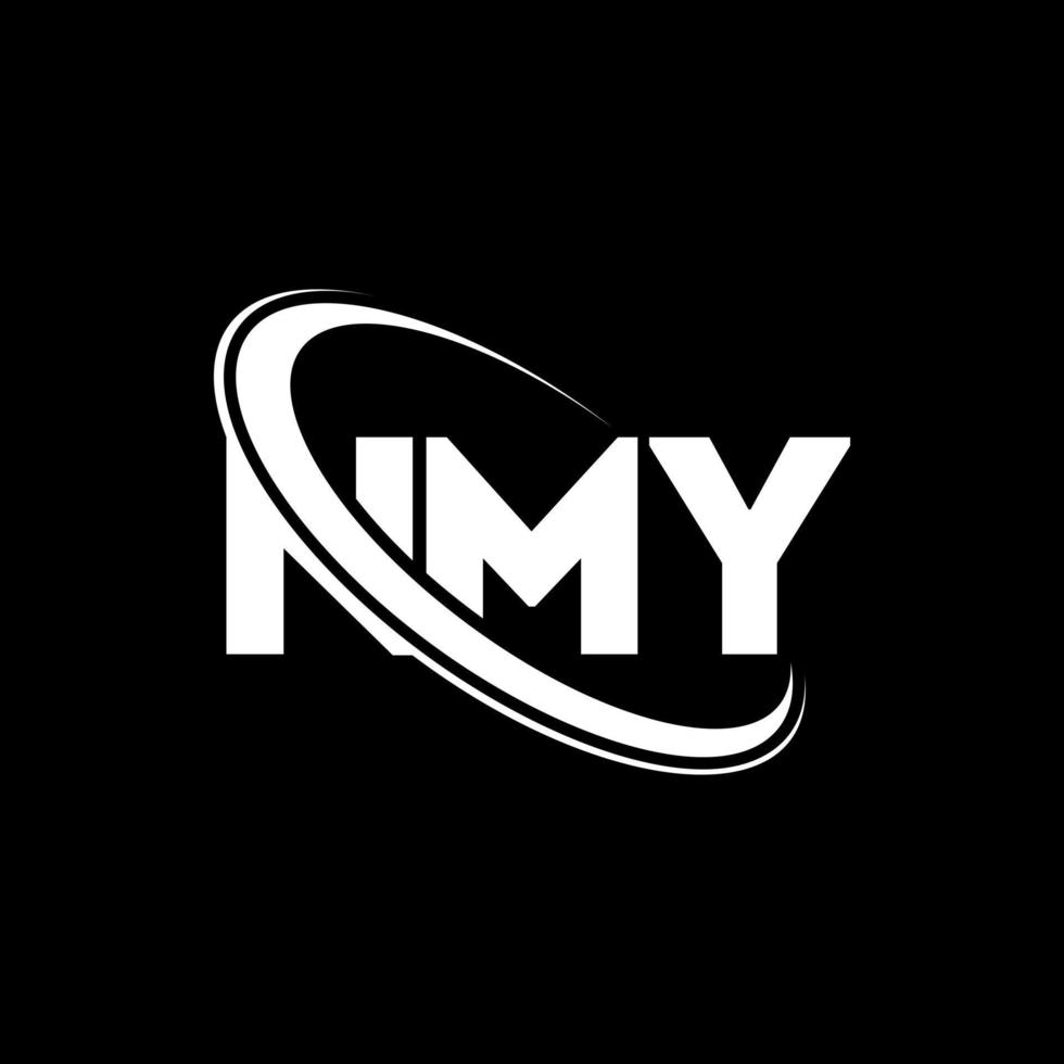 nmy-logo. nmy brief. nmy brief logo ontwerp. initialen nmy logo gekoppeld aan cirkel en hoofdletter monogram logo. nmy typografie voor technologie, zaken en onroerend goed merk. vector