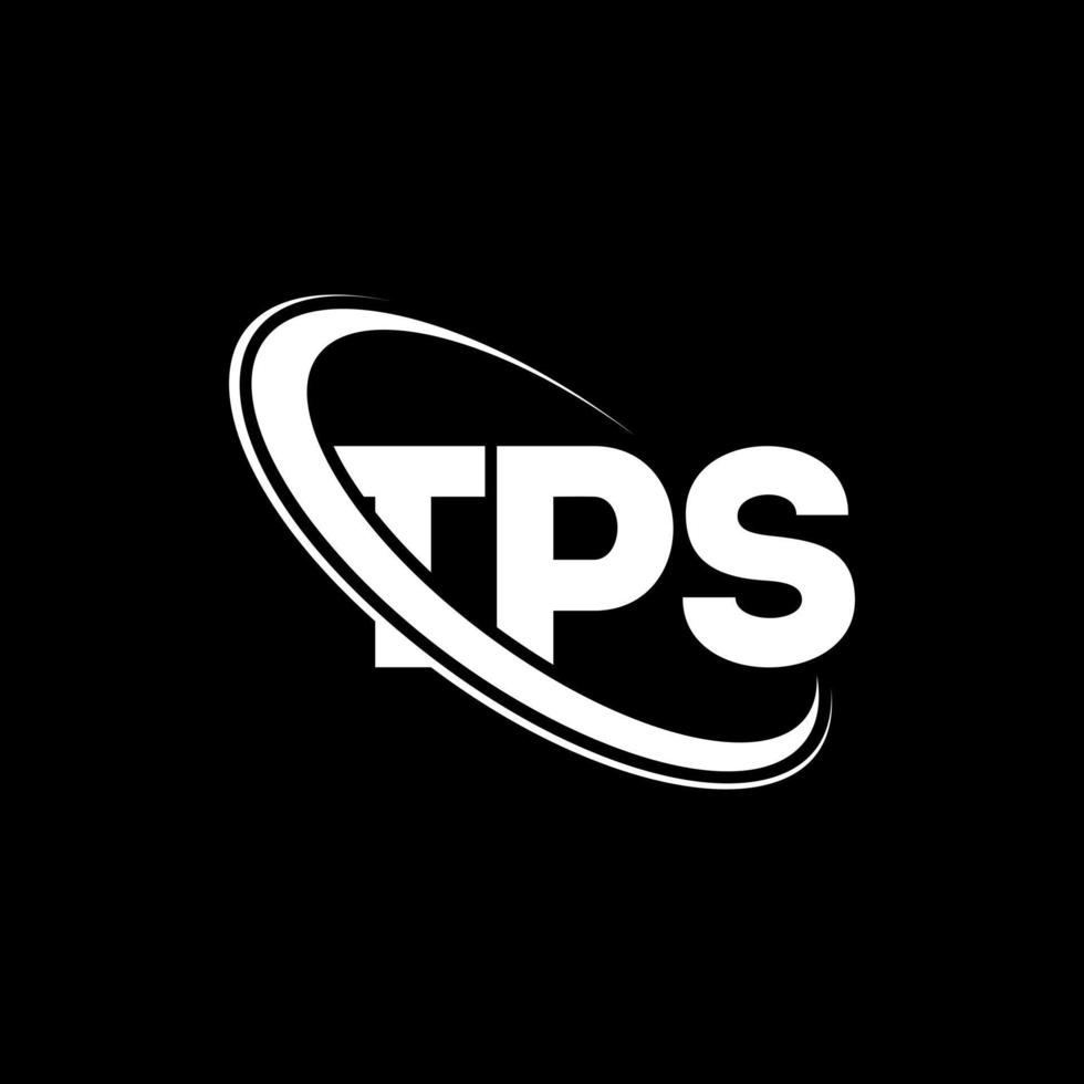 tps-logo. tps brief. tps brief logo ontwerp. initialen tps-logo gekoppeld aan cirkel en monogram-logo in hoofdletters. tps typografie voor technologie, zaken en onroerend goed merk. vector