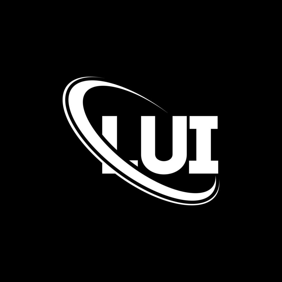 lui logo. lui brief. lui brief logo ontwerp. initialen lui logo gekoppeld aan cirkel en monogram logo in hoofdletters. lui typografie voor technologie, zaken en onroerend goed merk. vector