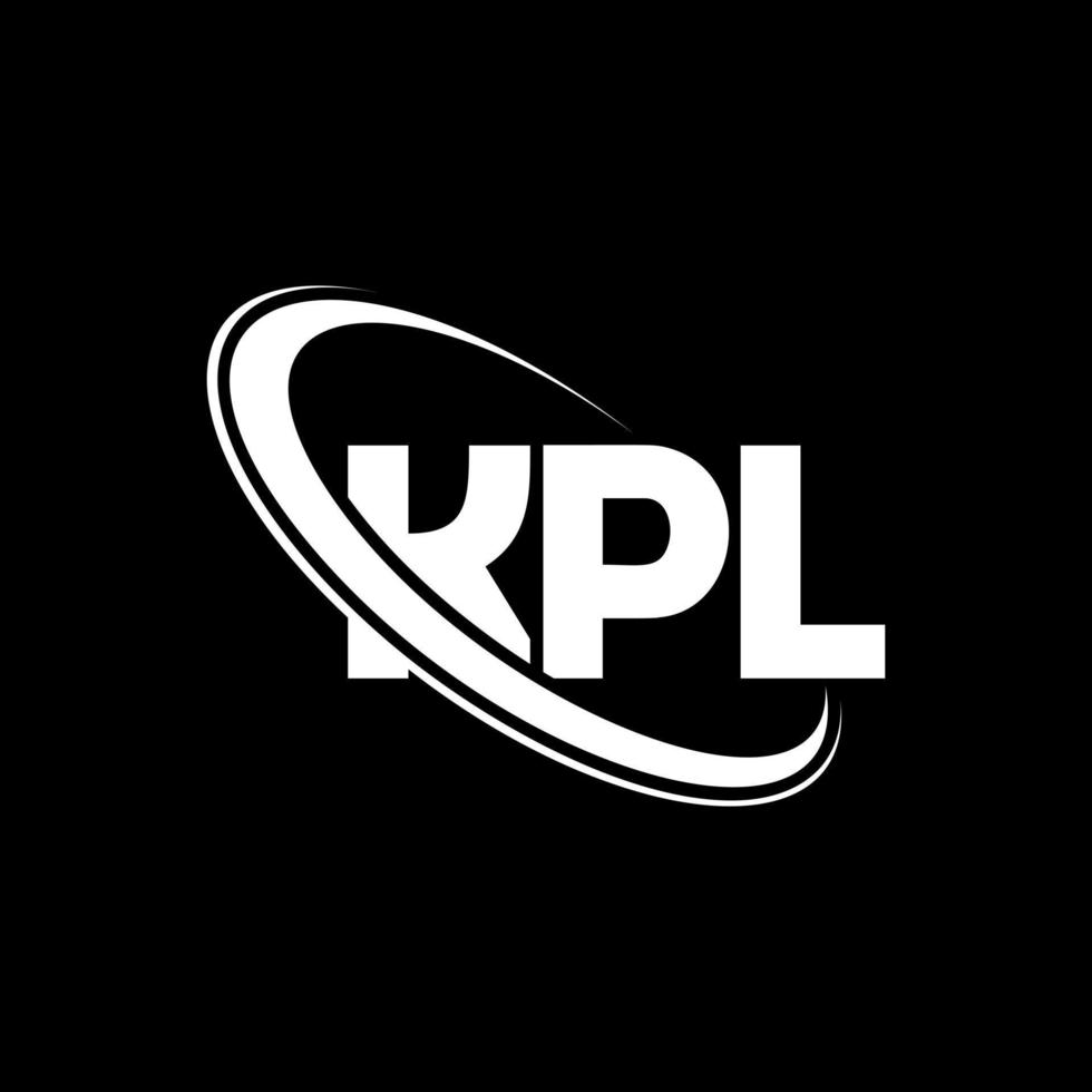 kpl-logo. kpl brief. kpl brief logo ontwerp. initialen kpl logo gekoppeld aan cirkel en hoofdletter monogram logo. kpl typografie voor technologie, business en onroerend goed merk. vector