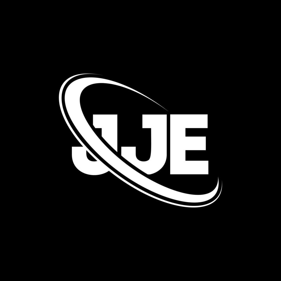 jje-logo. jj brief. jje brief logo ontwerp. initialen jje logo gekoppeld aan cirkel en hoofdletter monogram logo. jje typografie voor technologie, zaken en onroerend goed merk. vector