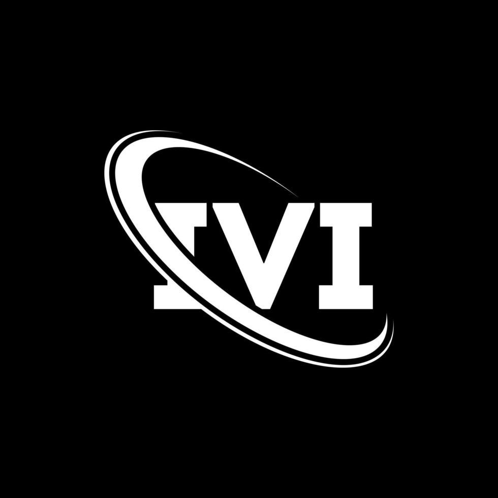 ivi-logo. iv brief. ivi brief logo ontwerp. initialen ivi logo gekoppeld aan cirkel en hoofdletter monogram logo. ivi typografie voor technologie, zaken en onroerend goed merk. vector