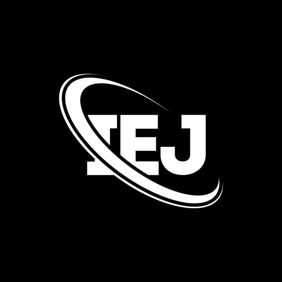 iej-logo. iej brief. iej brief logo ontwerp. initialen iej-logo gekoppeld aan cirkel en monogram-logo in hoofdletters. iej typografie voor technologie, zaken en onroerend goed merk. vector