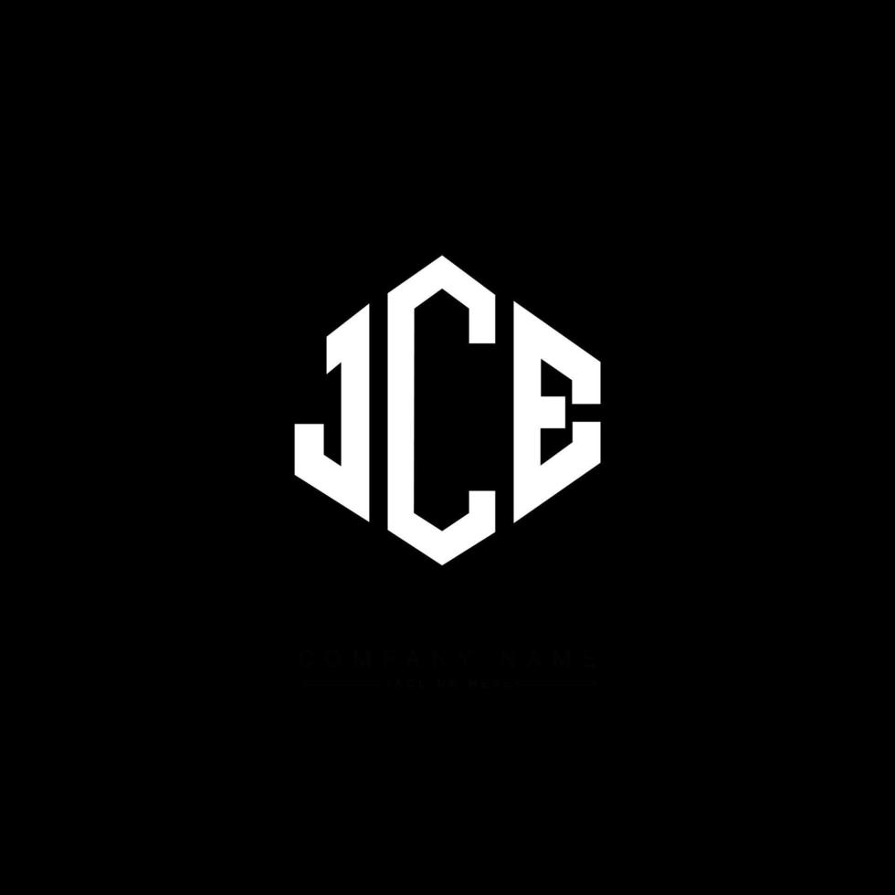 jce letter logo-ontwerp met veelhoekvorm. jce veelhoek en kubusvorm logo-ontwerp. jce zeshoek vector logo sjabloon witte en zwarte kleuren. jce monogram, business en onroerend goed logo.