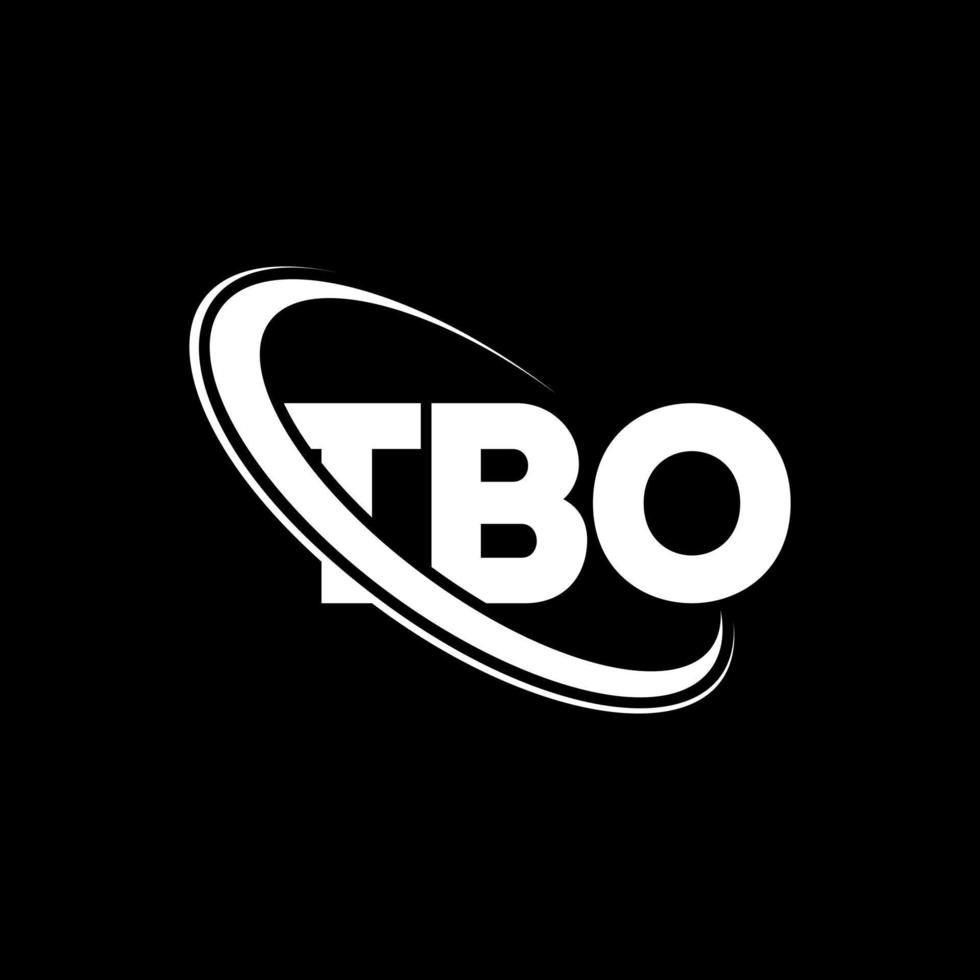 tbo-logo. tb-brief. tbo brief logo ontwerp. initialen tbo-logo gekoppeld aan cirkel en monogram-logo in hoofdletters. tbo typografie voor technologie, business en onroerend goed merk. vector