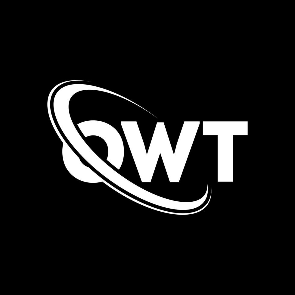 owt-logo. ow brief. owt brief logo ontwerp. initialen owt logo gekoppeld aan cirkel en hoofdletter monogram logo. owt typografie voor technologie, zaken en onroerend goed merk. vector