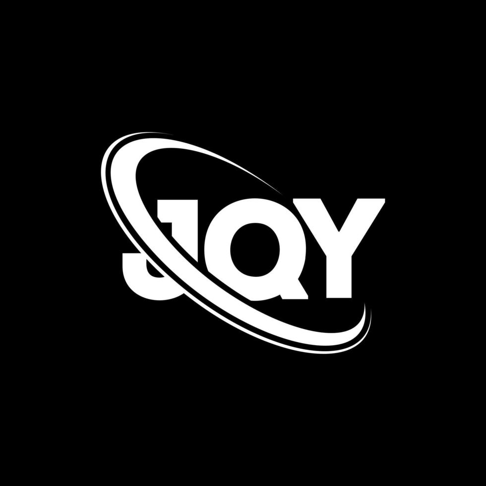 jqy-logo. jqy brief. jqy brief logo ontwerp. initialen jqy logo gekoppeld aan cirkel en hoofdletter monogram logo. jqy typografie voor technologie, zaken en onroerend goed merk. vector