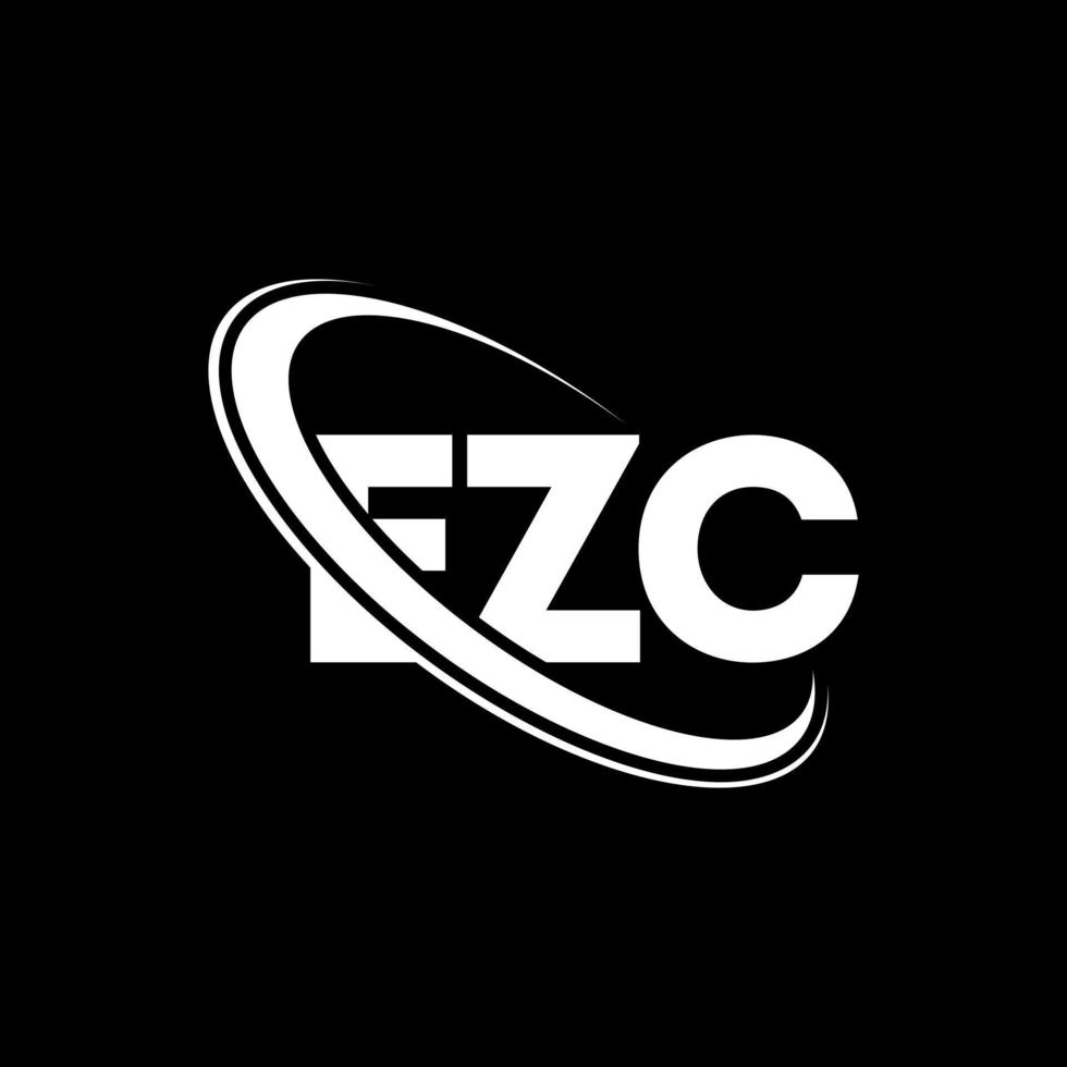 ezc-logo. ezc brief. ezc brief logo ontwerp. initialen ezc-logo gekoppeld aan cirkel en monogram-logo in hoofdletters. ezc typografie voor technologie, zaken en onroerend goed merk. vector