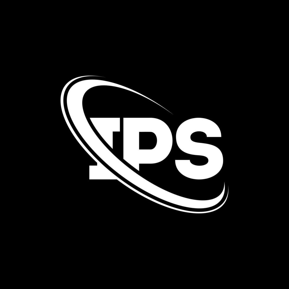 ips-logo. ips brief. ips brief logo ontwerp. initialen ips-logo gekoppeld aan cirkel en monogram-logo in hoofdletters. ips typografie voor technologie, zaken en onroerend goed merk. vector