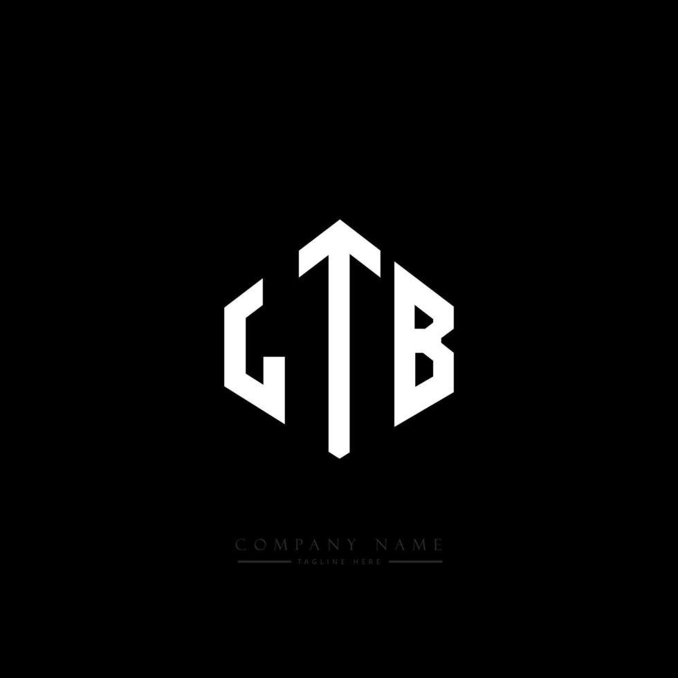 ltb-letterlogo-ontwerp met veelhoekvorm. ltb veelhoek en kubusvorm logo-ontwerp. ltb zeshoek vector logo sjabloon witte en zwarte kleuren. LTB-monogram, bedrijfs- en onroerendgoedlogo.