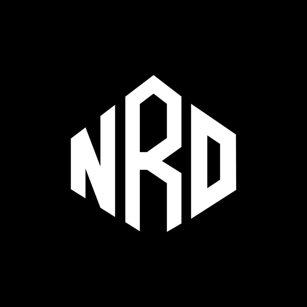 nro letter logo-ontwerp met veelhoekvorm. nro veelhoek en kubusvorm logo-ontwerp. nro zeshoek vector logo sjabloon witte en zwarte kleuren. nro monogram, bedrijfs- en onroerend goed logo.