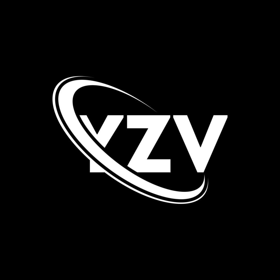 yzv-logo. yzv brief. yzv brief logo ontwerp. initialen yzv-logo gekoppeld aan cirkel en monogram-logo in hoofdletters. yzv typografie voor technologie, zaken en onroerend goed merk. vector