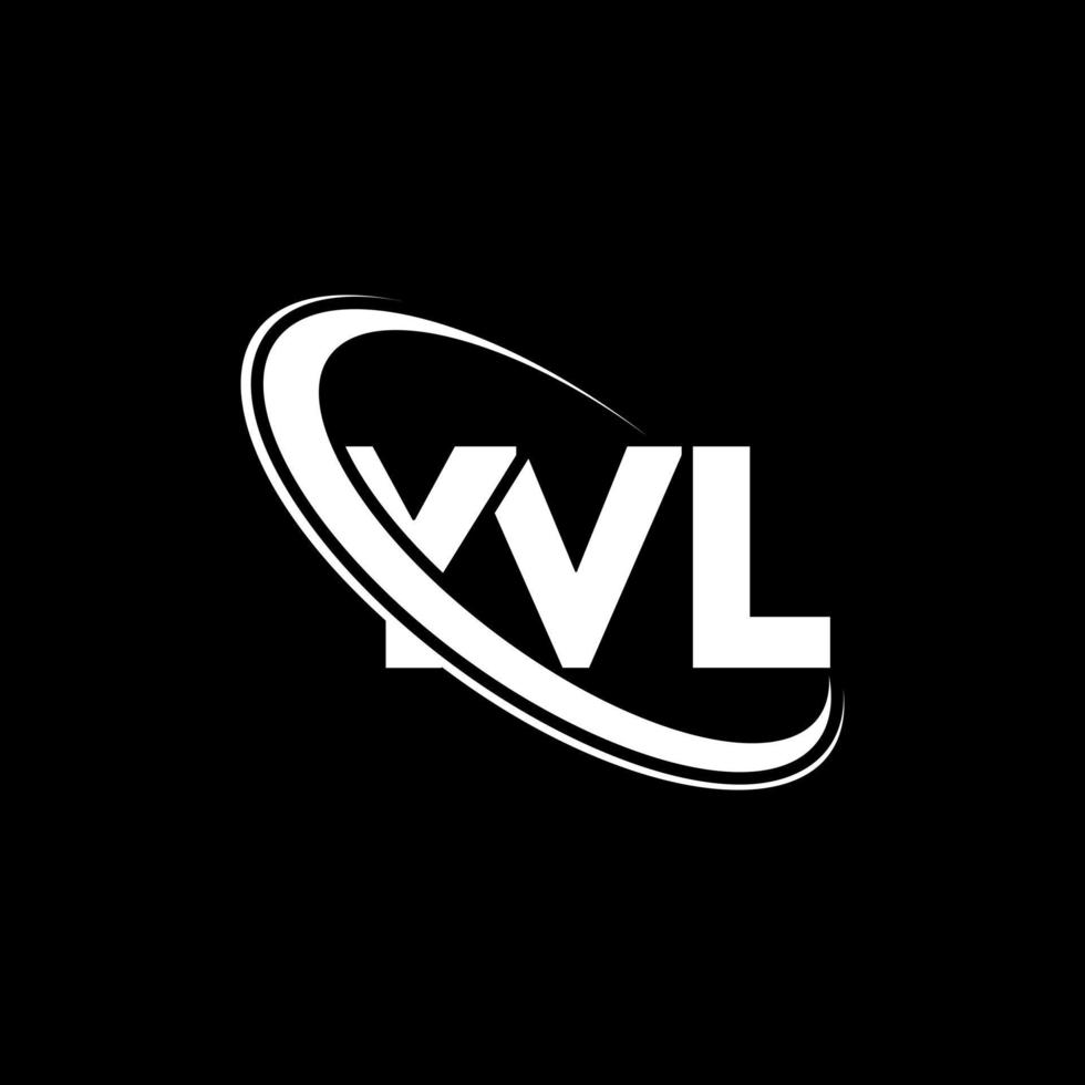 yvl-logo. yvl brief. yvl brief logo ontwerp. initialen yvl-logo gekoppeld aan cirkel en monogram-logo in hoofdletters. yvl typografie voor technologie, zaken en onroerend goed merk. vector