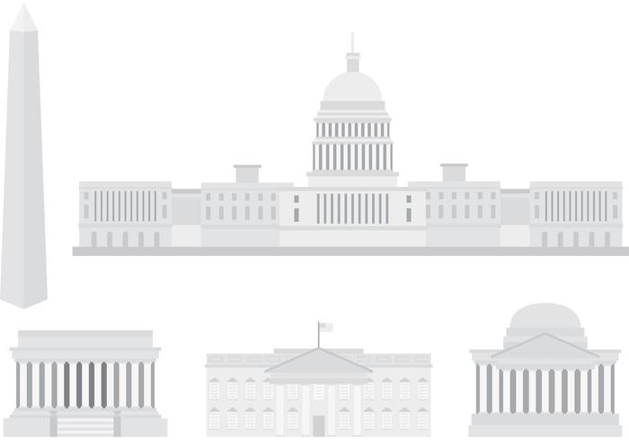 Amerikaanse Capital Building Vectors