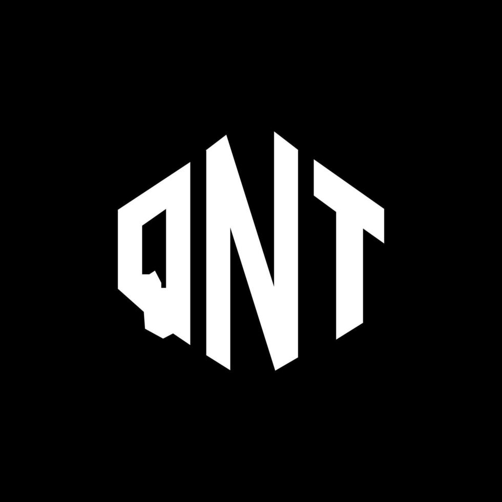 qnt letter logo-ontwerp met veelhoekvorm. qnt veelhoek en kubusvorm logo-ontwerp. qnt zeshoek vector logo sjabloon witte en zwarte kleuren. qnt monogram, bedrijfs- en onroerend goed logo.