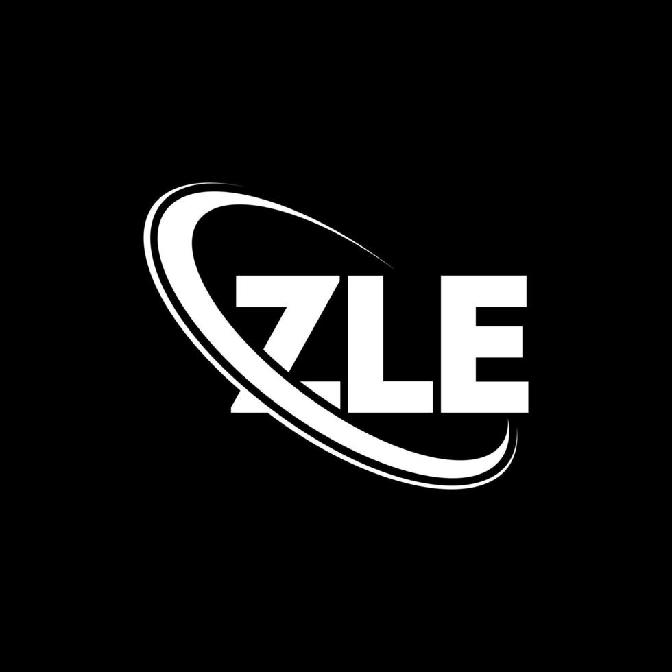 zle-logo. zle brief. zle brief logo ontwerp. initialen zle logo gekoppeld aan cirkel en hoofdletter monogram logo. zle typografie voor technologie, zaken en onroerend goed merk. vector