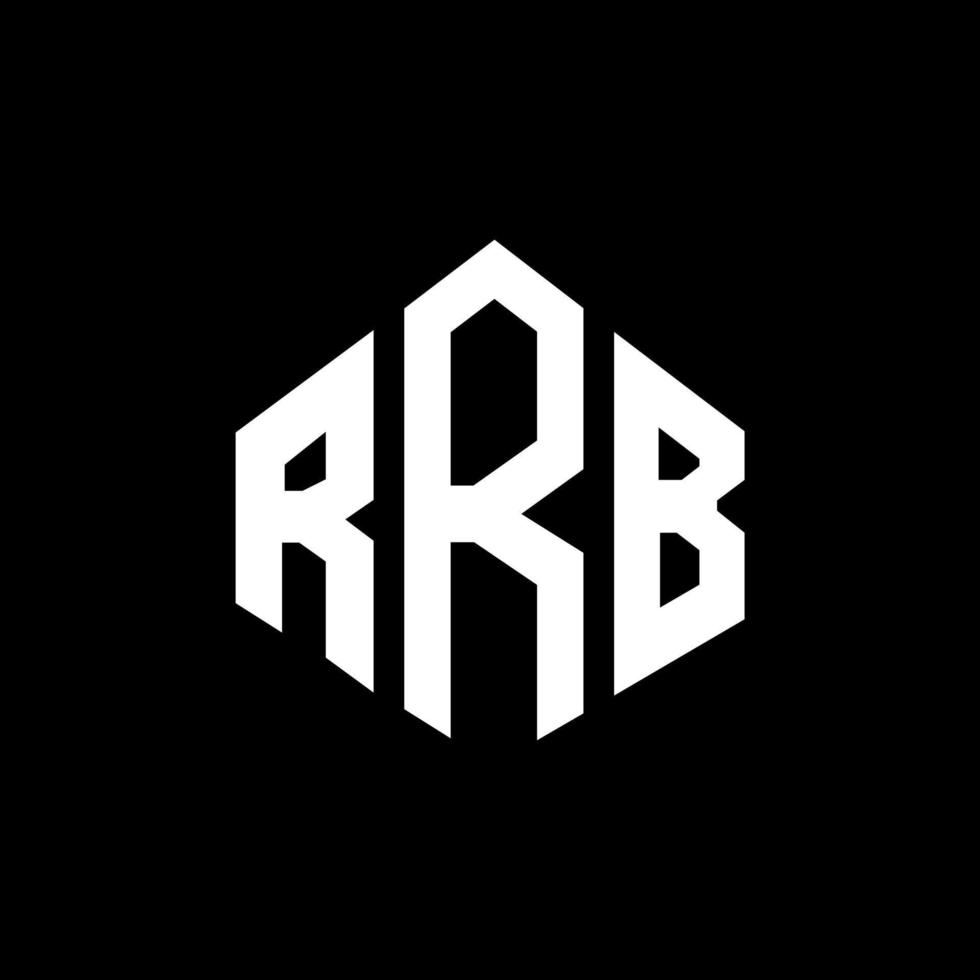 rrb letter logo-ontwerp met veelhoekvorm. rrb veelhoek en kubusvorm logo-ontwerp. rrb zeshoek vector logo sjabloon witte en zwarte kleuren. rrb-monogram, bedrijfs- en onroerendgoedlogo.