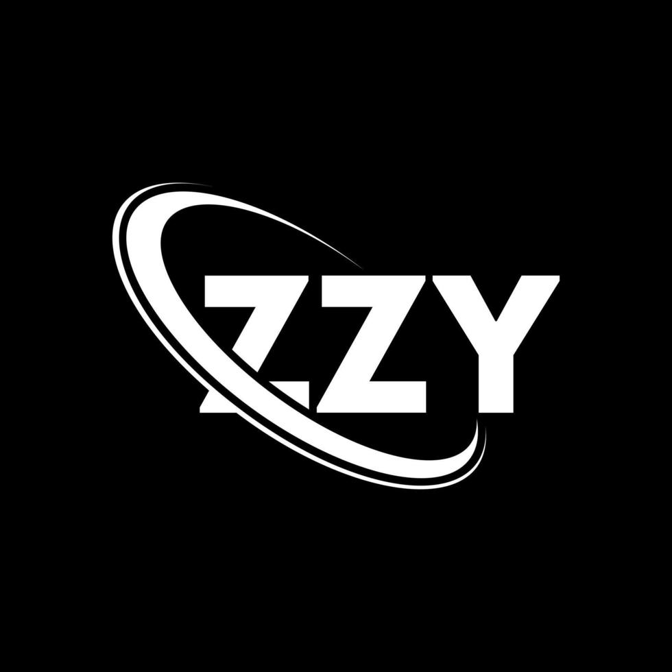 zzy-logo. zige brief. zzy brief logo ontwerp. initialen zzy logo gekoppeld aan cirkel en hoofdletter monogram logo. zzy typografie voor technologie, zaken en onroerend goed merk. vector