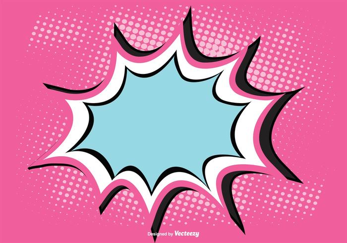 Comic Style Achtergrond Illustratie vector