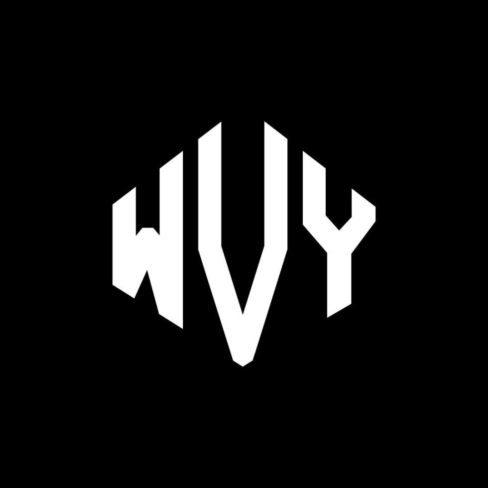 wvy letter logo-ontwerp met veelhoekvorm. wvy veelhoek en kubusvorm logo-ontwerp. wvy zeshoek vector logo sjabloon witte en zwarte kleuren. wvy monogram, bedrijfs- en onroerend goed logo.