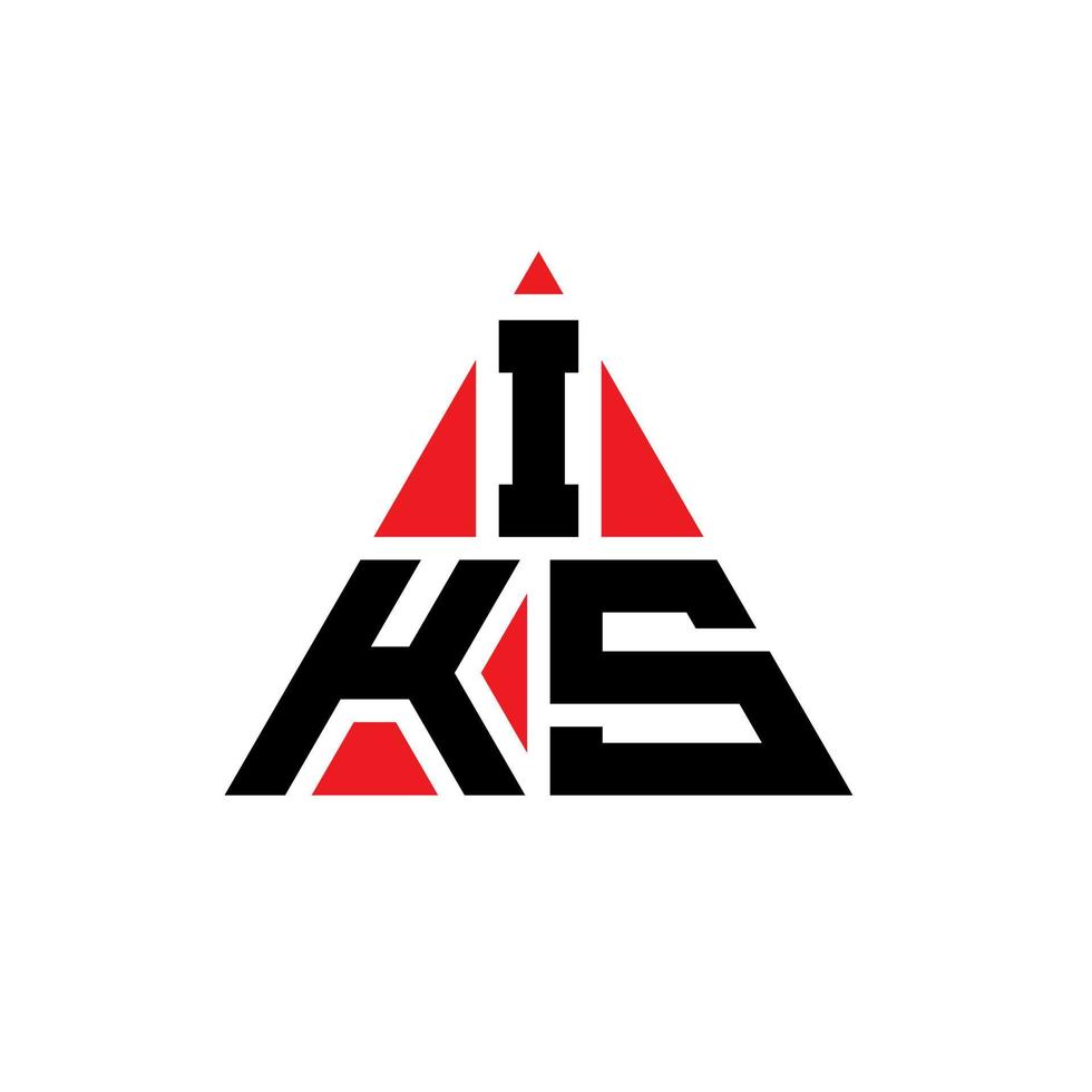 iks driehoek brief logo ontwerp met driehoekige vorm. iks driehoek logo ontwerp monogram. iks driehoek vector logo sjabloon met rode kleur. iks driehoekig logo eenvoudig, elegant en luxueus logo.