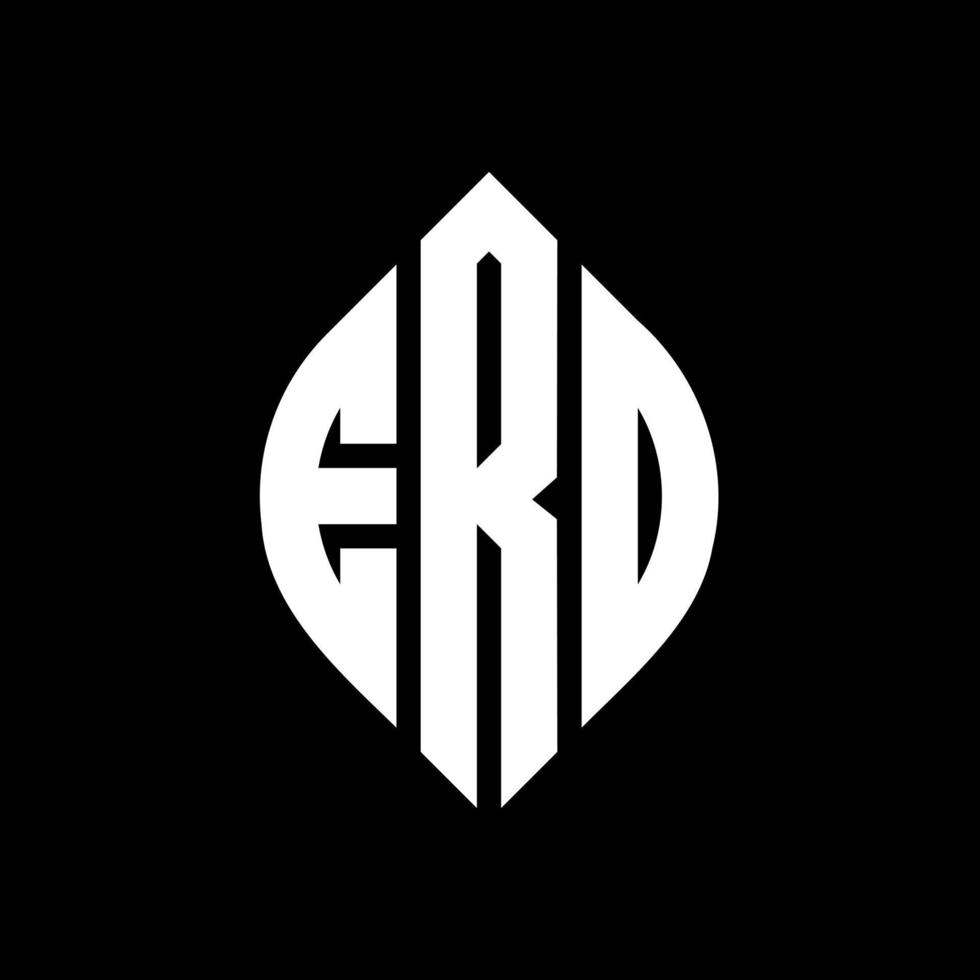 ero cirkel letter logo-ontwerp met cirkel en ellipsvorm. ero-ellipsletters met typografische stijl. de drie initialen vormen een cirkellogo. ero cirkel embleem abstracte monogram brief mark vector. vector