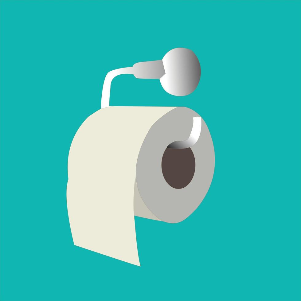 toiletpapier illustratie op witte achtergrond, de beste cartoonist toiletpapier vectorillustratie vector