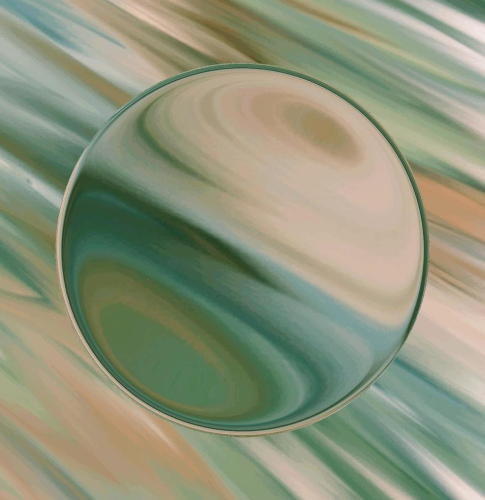 kleurrijke 3d wazig sferische bal. vector illustratie