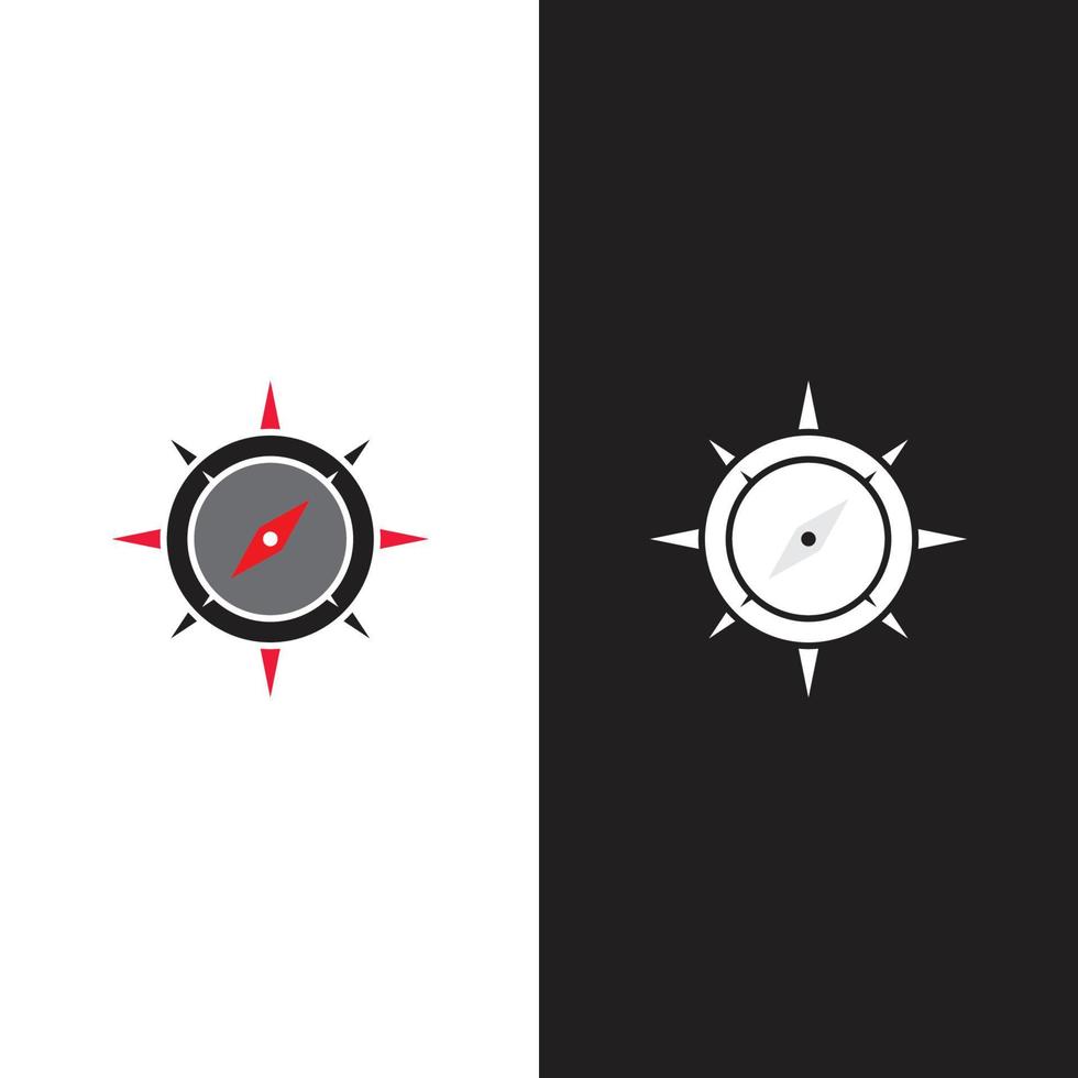 kompas logo sjabloon vector pictogram