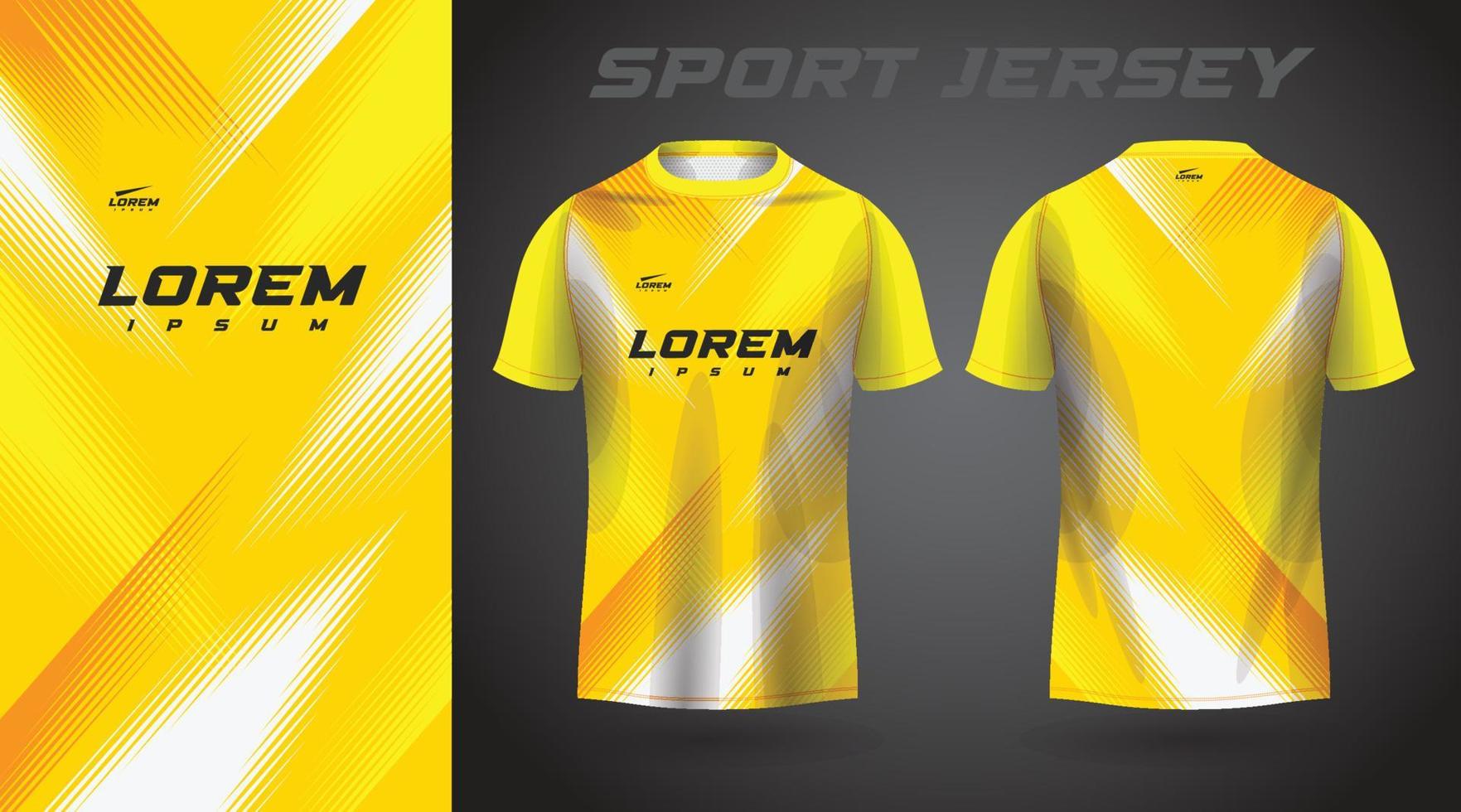 geel t-shirt sport jersey ontwerp vector