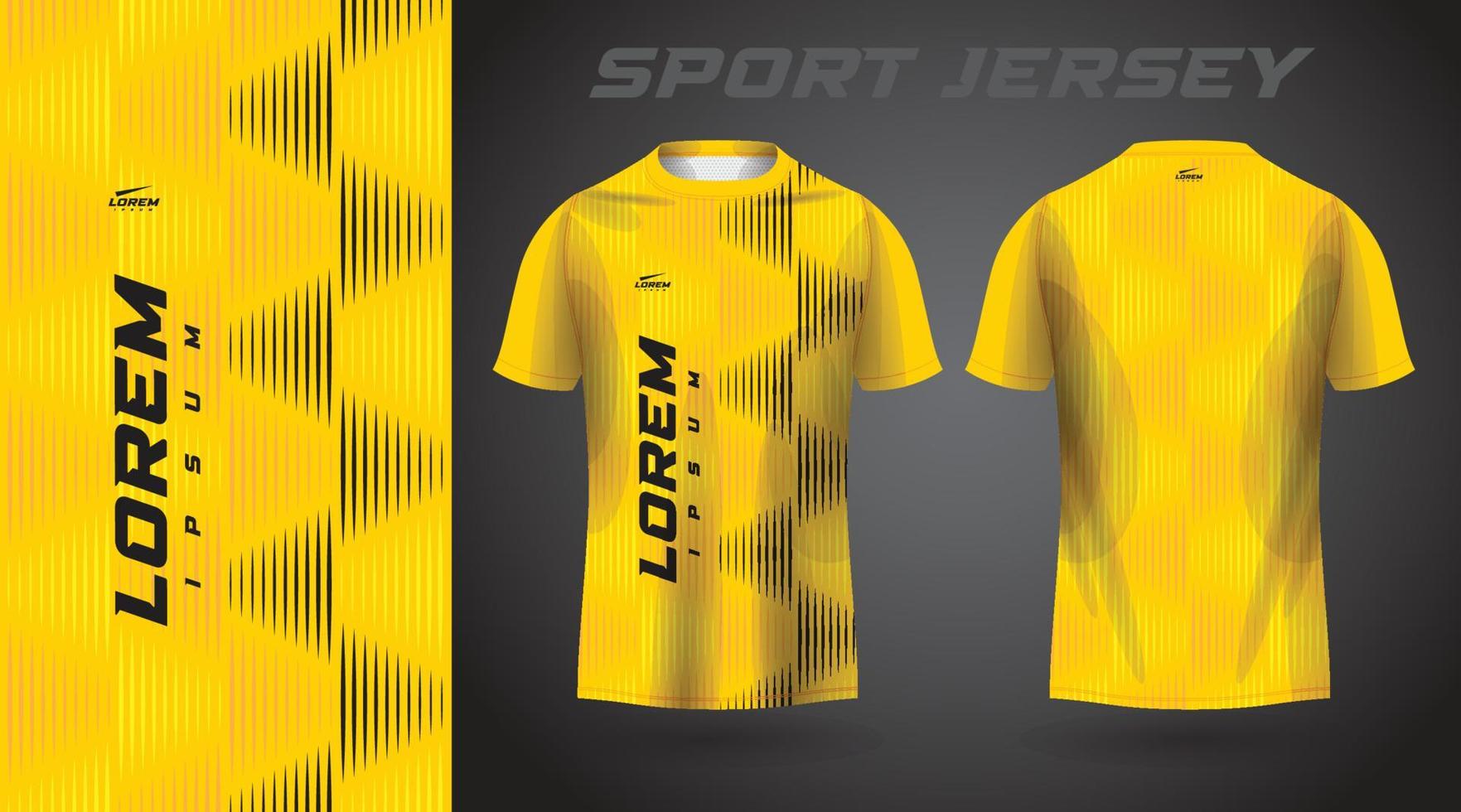 geel t-shirt sport jersey ontwerp vector