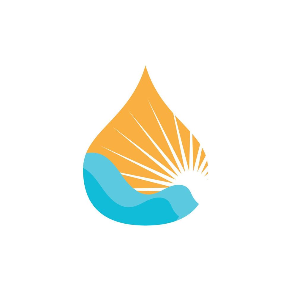 waterdruppel logo sjabloon vector illustratie ontwerp