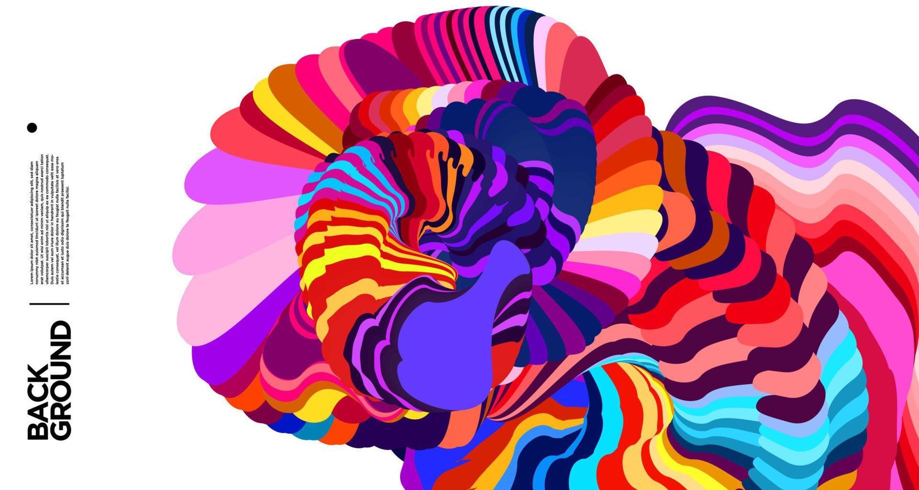 vector kleurrijke abstracte vloeibare achtergrond voor bannersjabloon