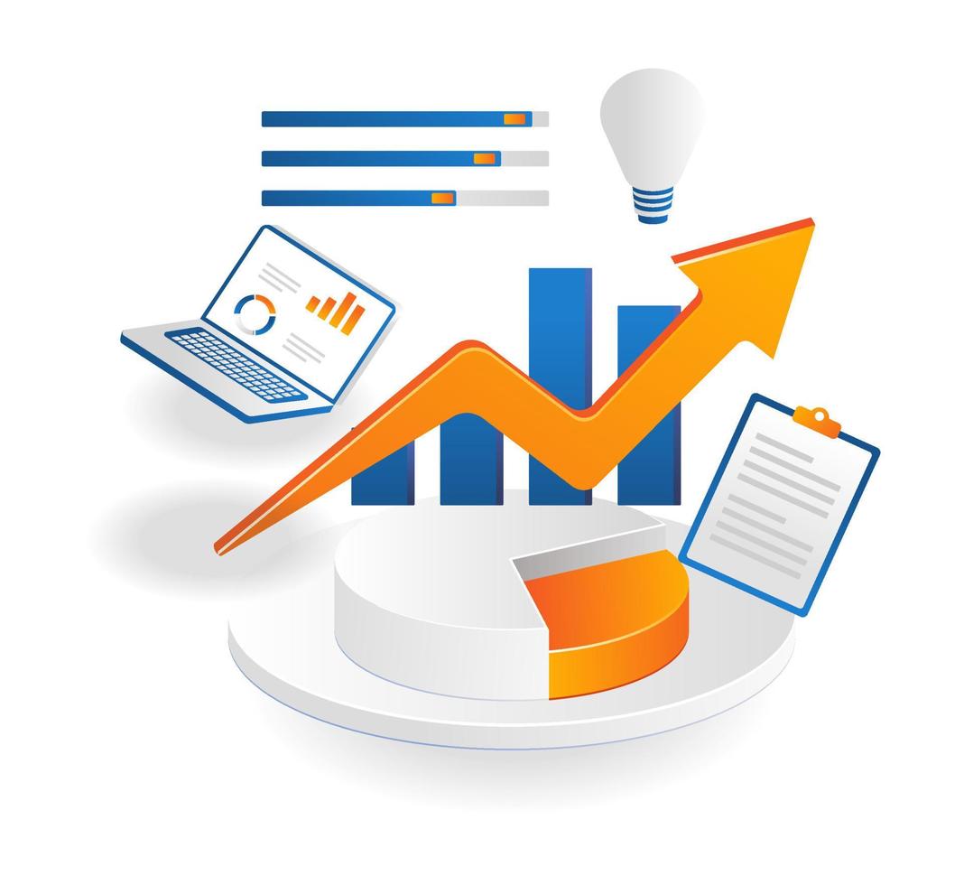 SEO-investeringen bedrijfsgegevensanalyse optimalisatie vector