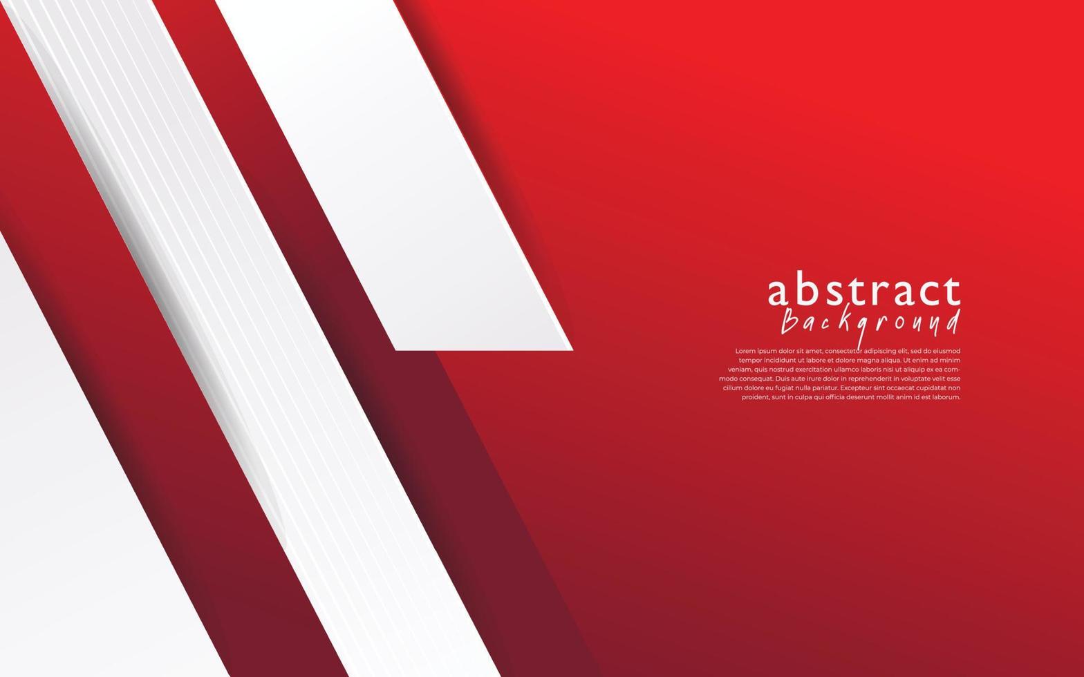 rood wit modern abstract ontwerp als achtergrond vector